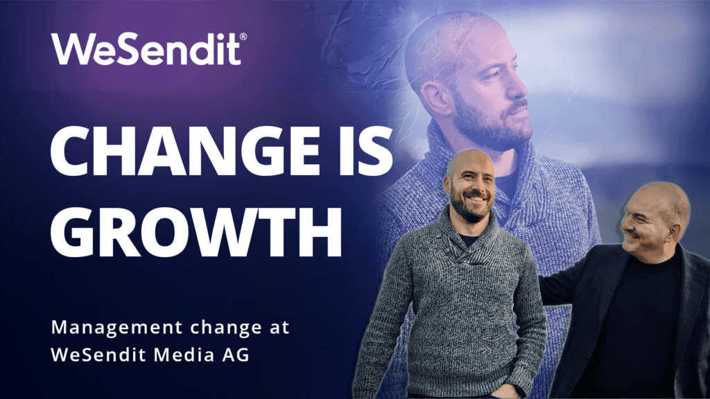 change is growth — WeSendit management change