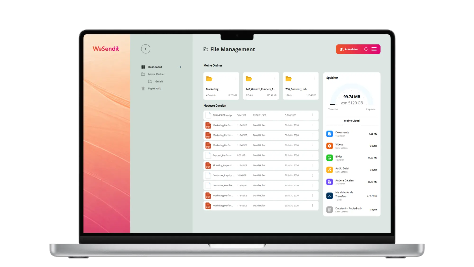 WeSendit Community und Innovationen