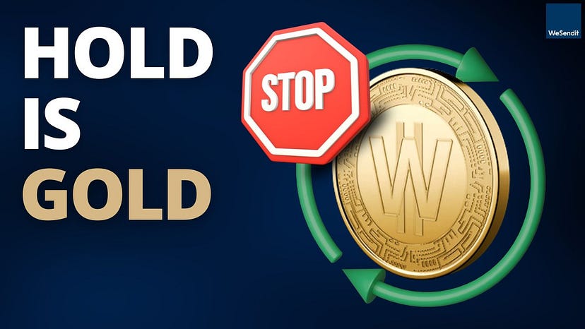 Hold is Gold — WeSendit team commitment to WSI token