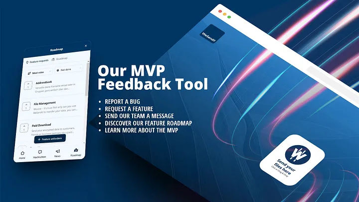 WeSendit feedback tool — help improve WeSendit