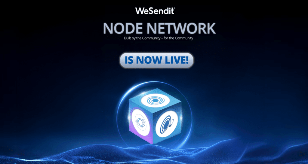 WeSendit Node Network — live launch