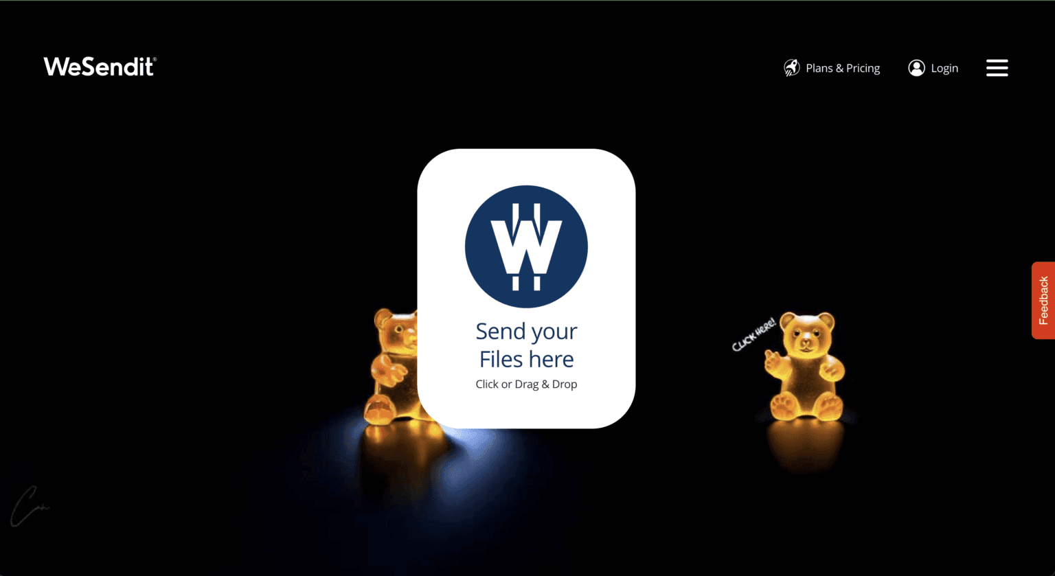 WeSendit custom branding wallpaper example 1