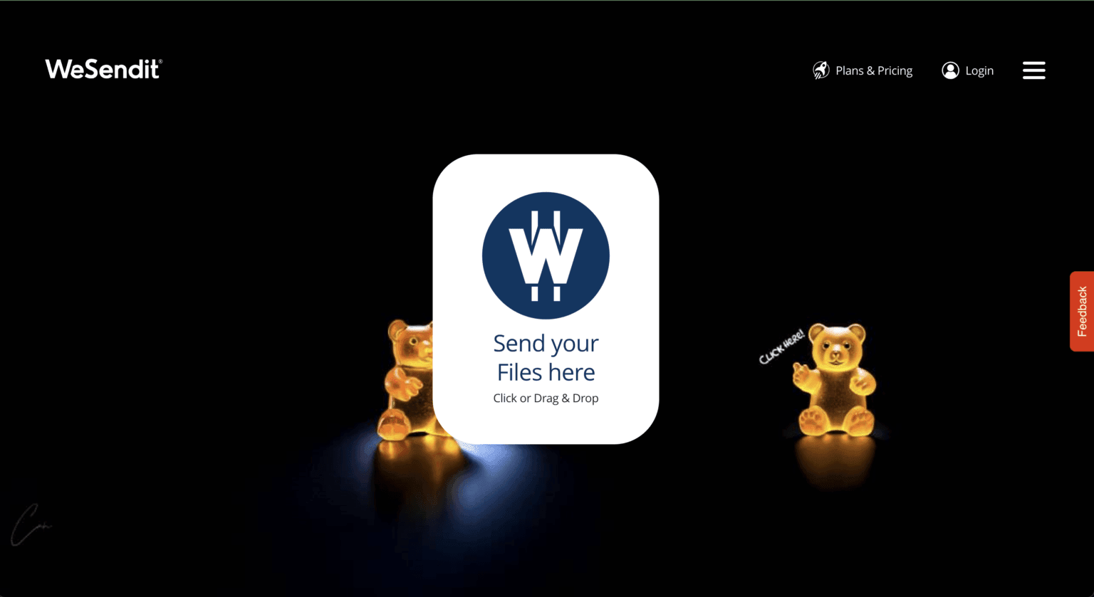 WeSendit custom branding wallpaper example 1
