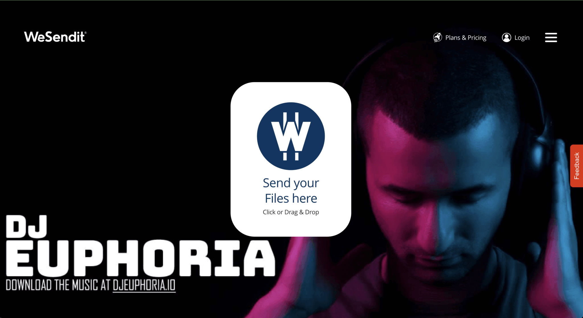 WeSendit custom branding wallpaper example 2