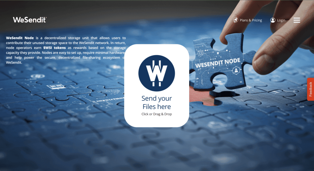 WeSendit custom branding wallpaper example 3