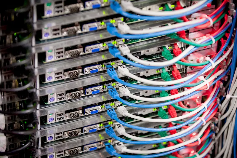 OVHcloud servers in a data center