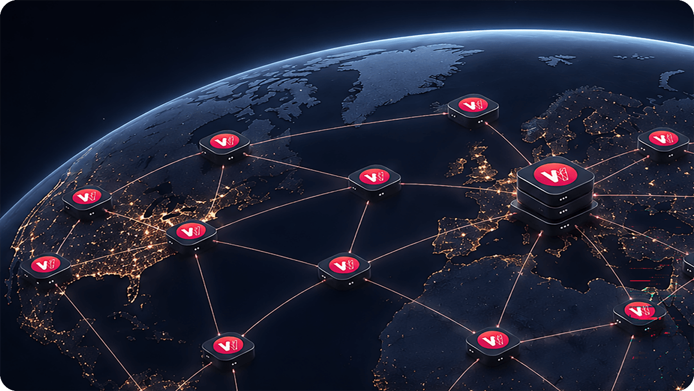Was ist ein Node Network? Verbundene Nodes um einen geschützten Kern.