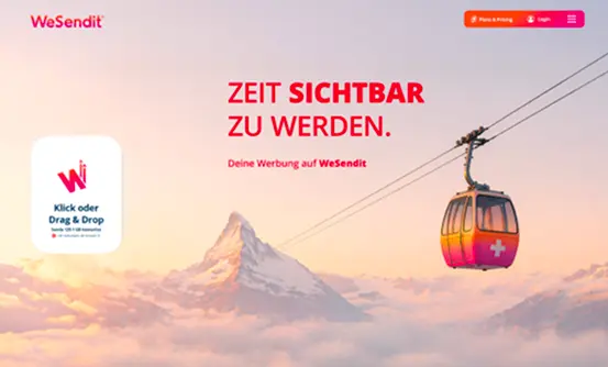WeSendit Brand Refresh 2026 Interface Vorschau