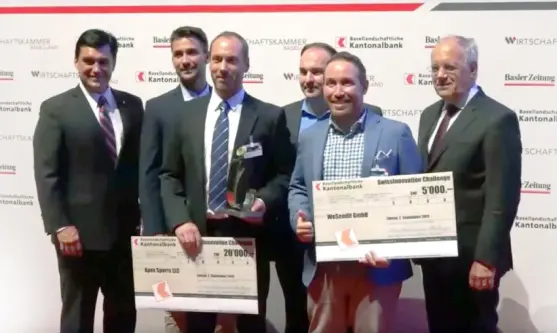 WeSendit gewinnt den 2. Platz beim Swiss Innovation Award 2014