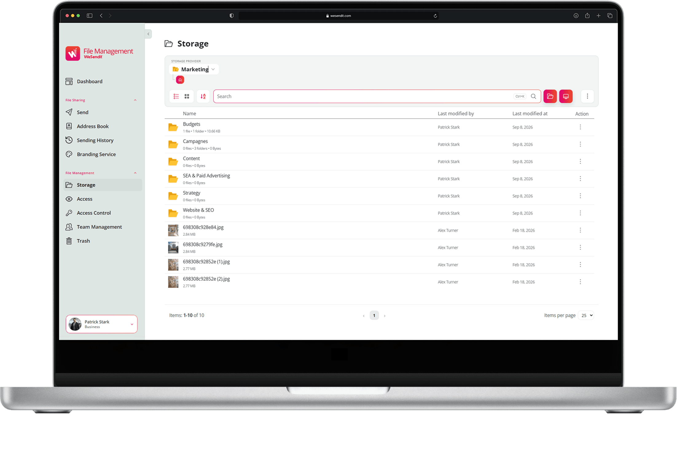 Dashboard Interface